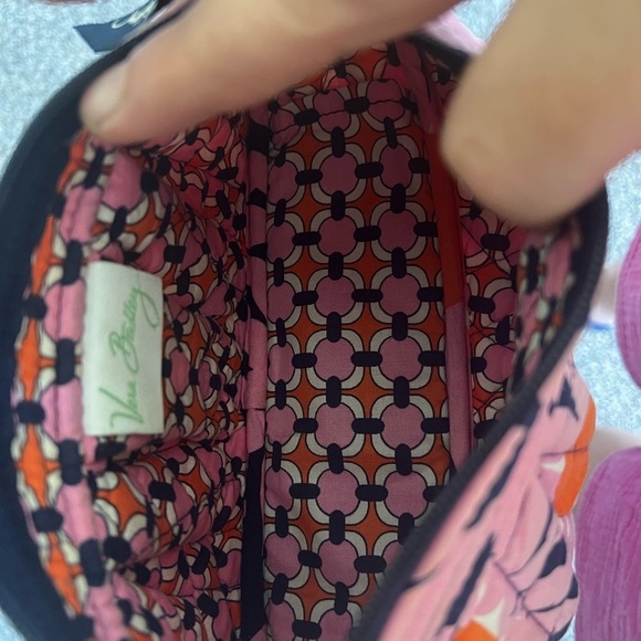 Vera Bradley Pink and Orange Floral Crossbody Bag - Picture 5 of 7